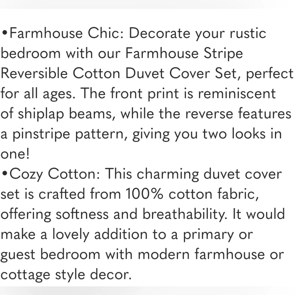 Lush Decor - 3pc King Farmhouse Stripe Reversible Duvet Set Tan Trend - Picture 2 of 14